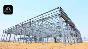 Custom steel structure installation in Vancouver