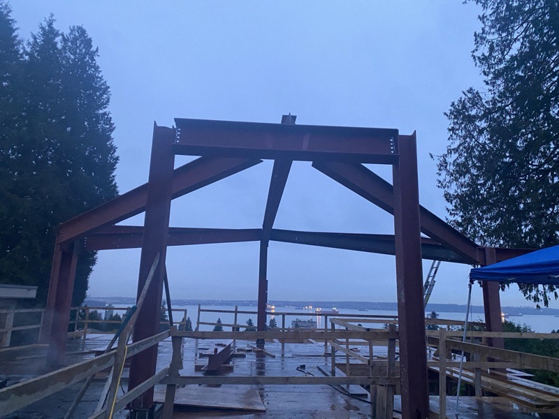 Steel Structure Building Nearing Completion at 2356 Ottawa Ave., West Vancouver