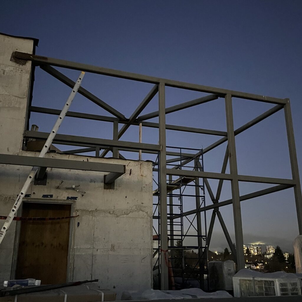 Bolted Steel Connections for a Stronger Structure at 8486 Oak Street, Vancouver Structural Steel