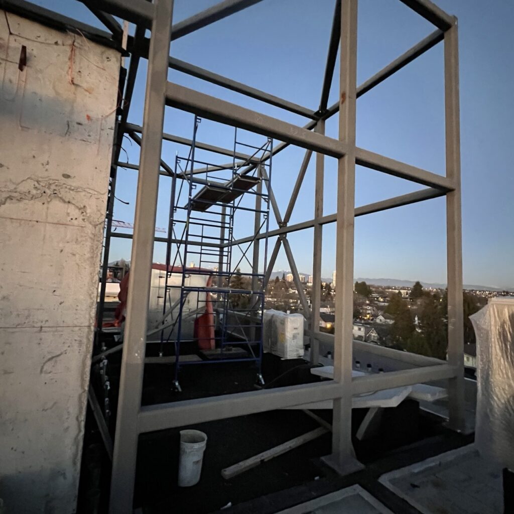 High-Precision Welding for Steel Structure at 8486 Oak Street, Vancouver