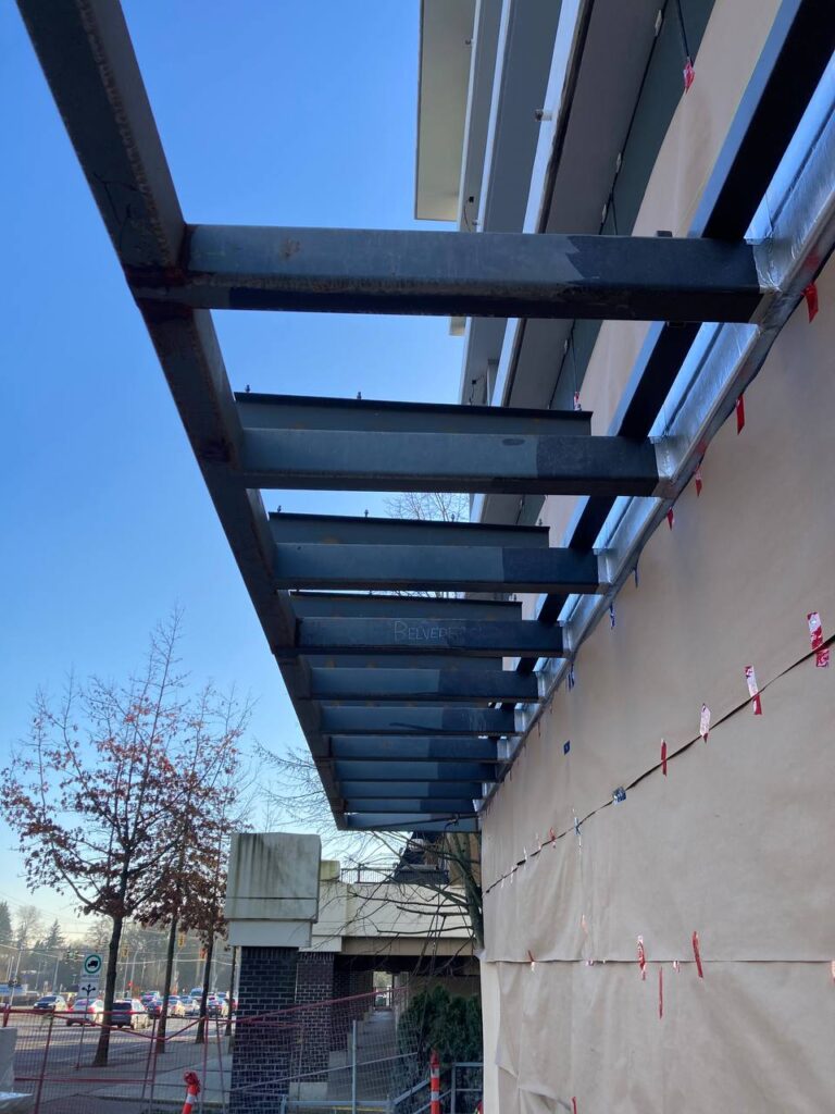 Surrey, BC - Modern Wood Trellis in Backyard