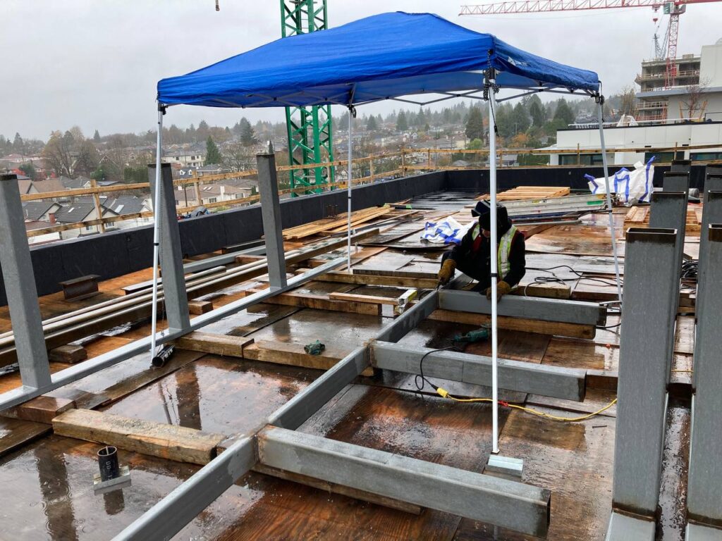 Precision Engineering for Steel Frame Assembly at 8486 Oak Street, Vancouver BC