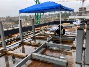 Precision Engineering for Steel Frame Assembly at 8486 Oak Street, Vancouver BC