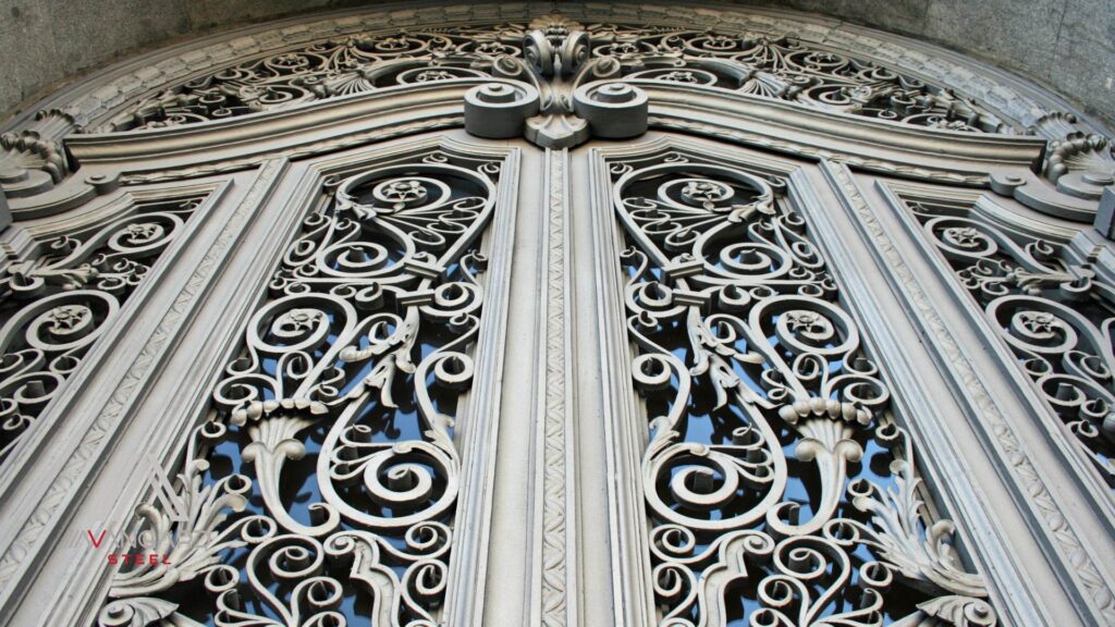 Custom iron works sculpture crafted and installed in Vancouver by Avangard Steel showcasing bespoke metal artistry