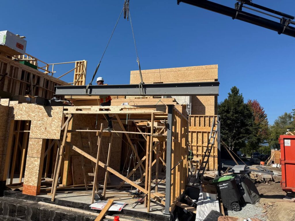Structural steel connection and bolting in Vancouver site