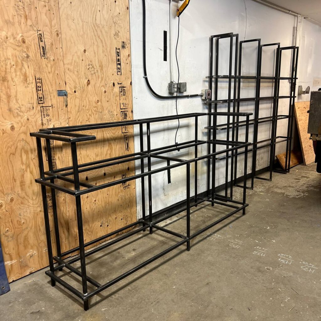 Artistic steel trellis and canopy fabricated by Avangard Steel BC