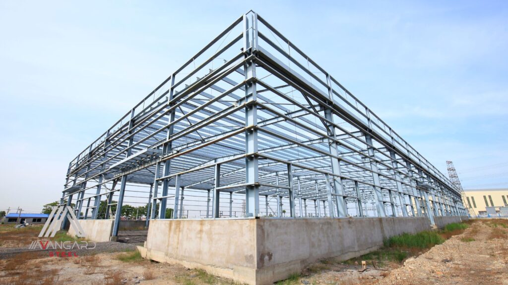 Commercial steel structure fabricated and installed in Vancouver by Avangard Steel