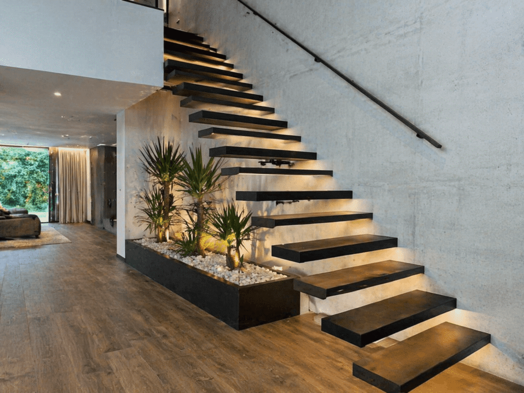Floating Steel Stairs for Modern Homes in vancouver bc